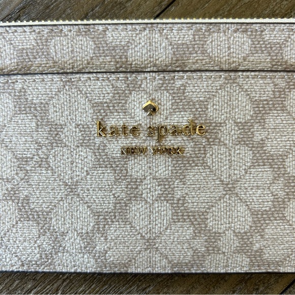 Kate Spade Spade Flower Zip Cardholder Wallet - Beige & Cream - Picture 10 of 12